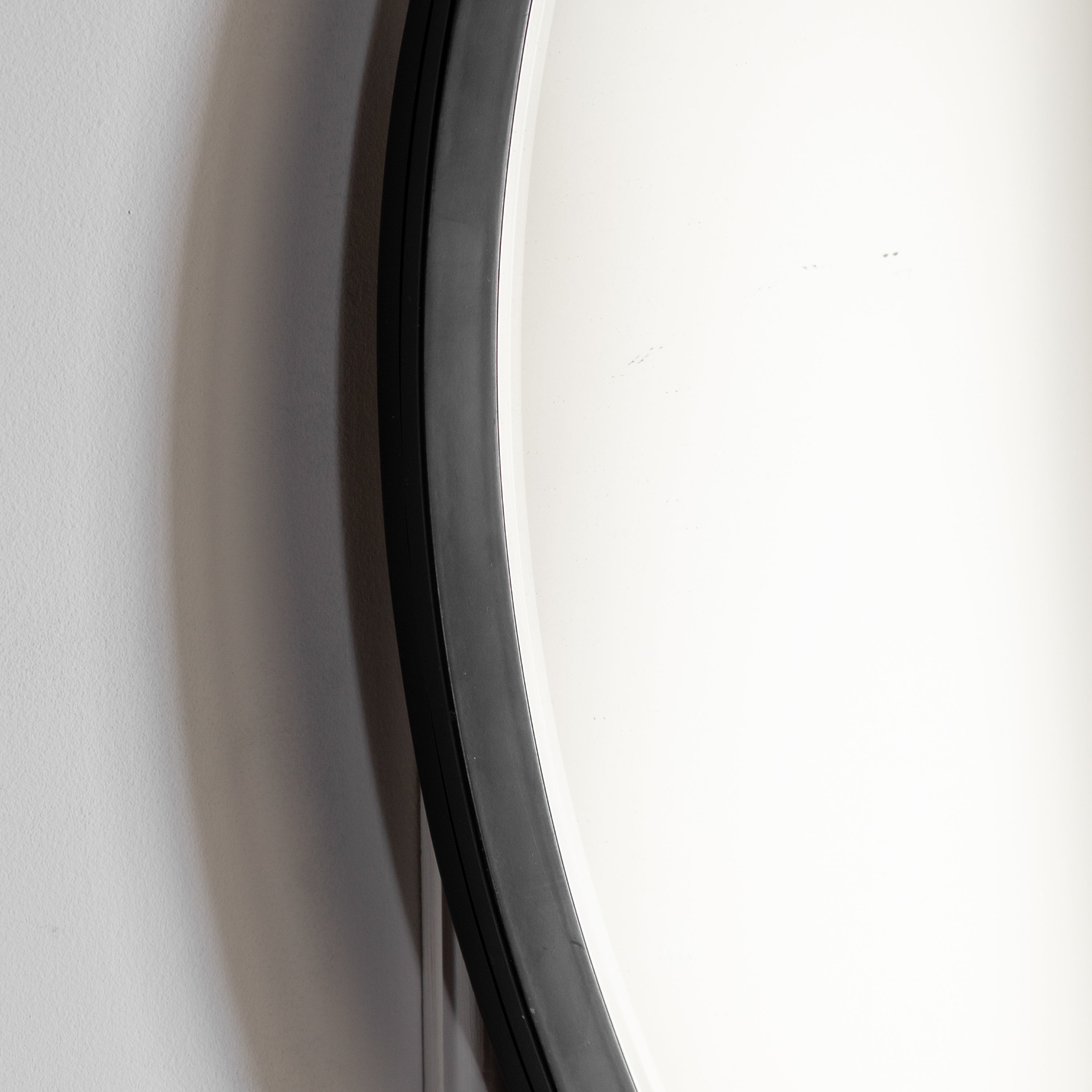 Robbins Black Round Wall Mirror | Large